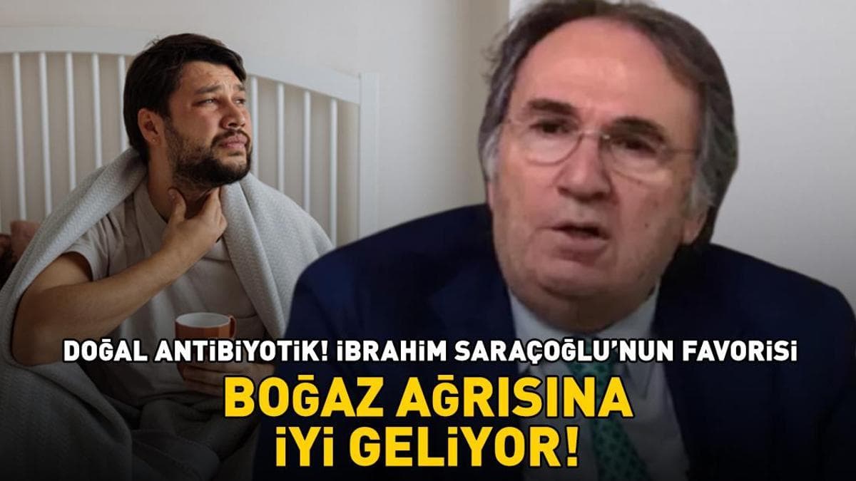 Doğal antibiyotik! İbrahim Saraçoğlu önerdi! Boğaz ağrısı, kronik bronşit ve alerjik astım için ideal!