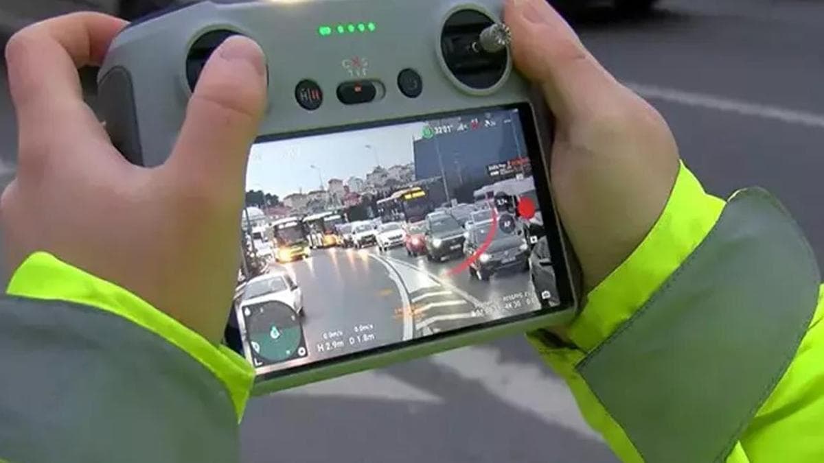 Drone destekli 'taralı alan' uygulaması: 740 sürücüye ceza