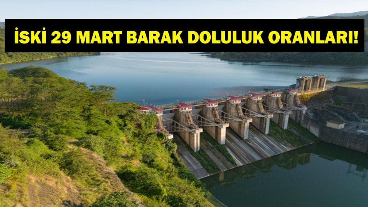 İstanbul Baraj Doluluk Oranı %54,69'a Yükseldi (29 Mart 2026)