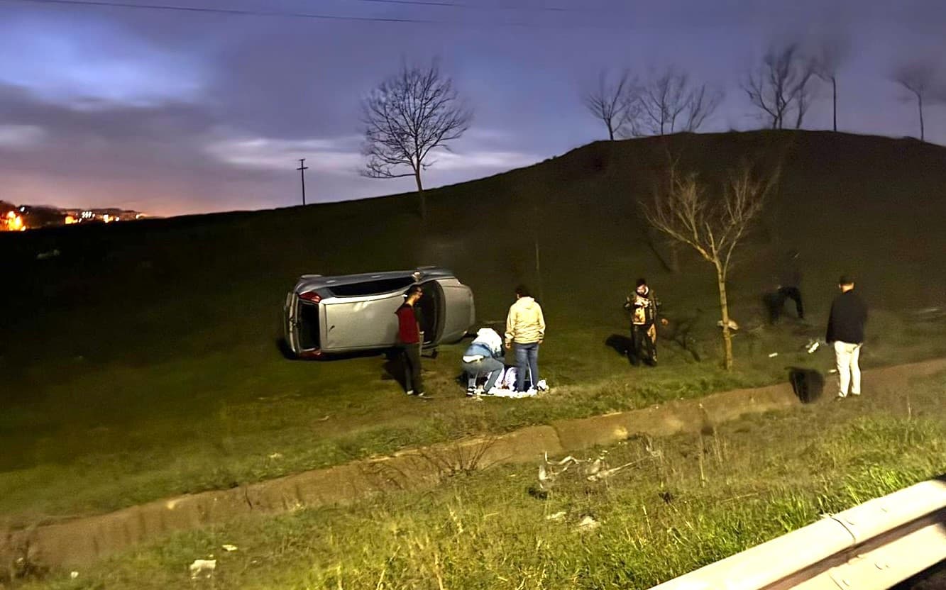 Aracıyla şarampole uçtu, 5'inci defa alkollü çıktı