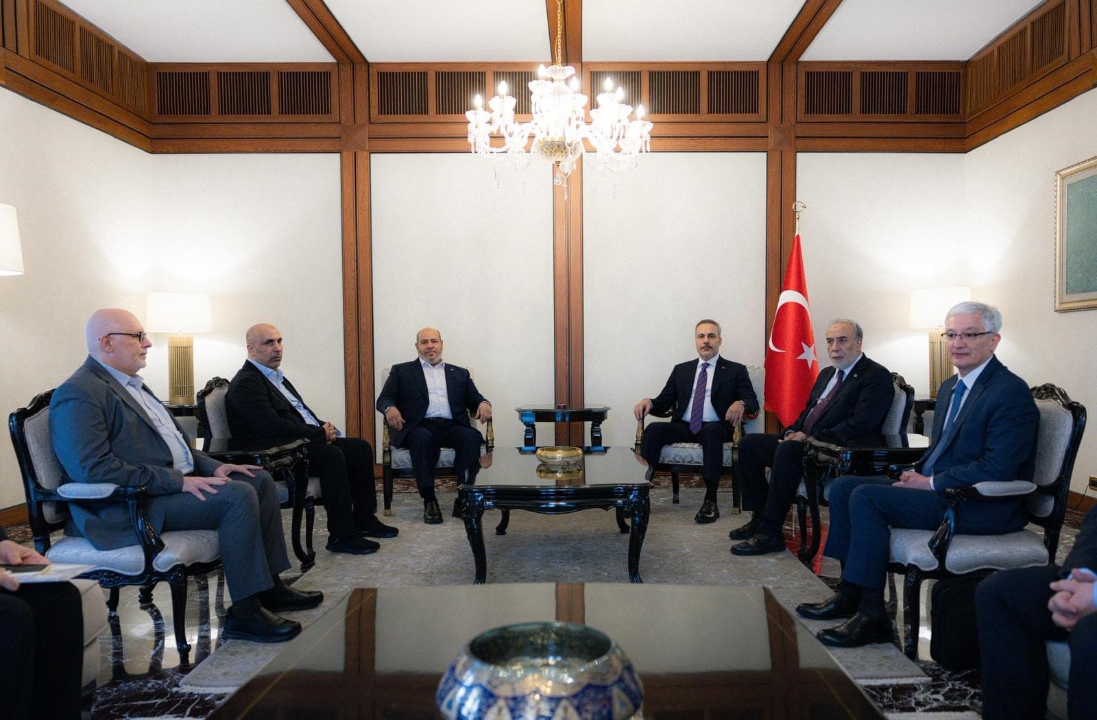 Bakan Fidan, Hamas Siyasi Büro Üyesi Halil Hayye ile Ankara'da Görüştü