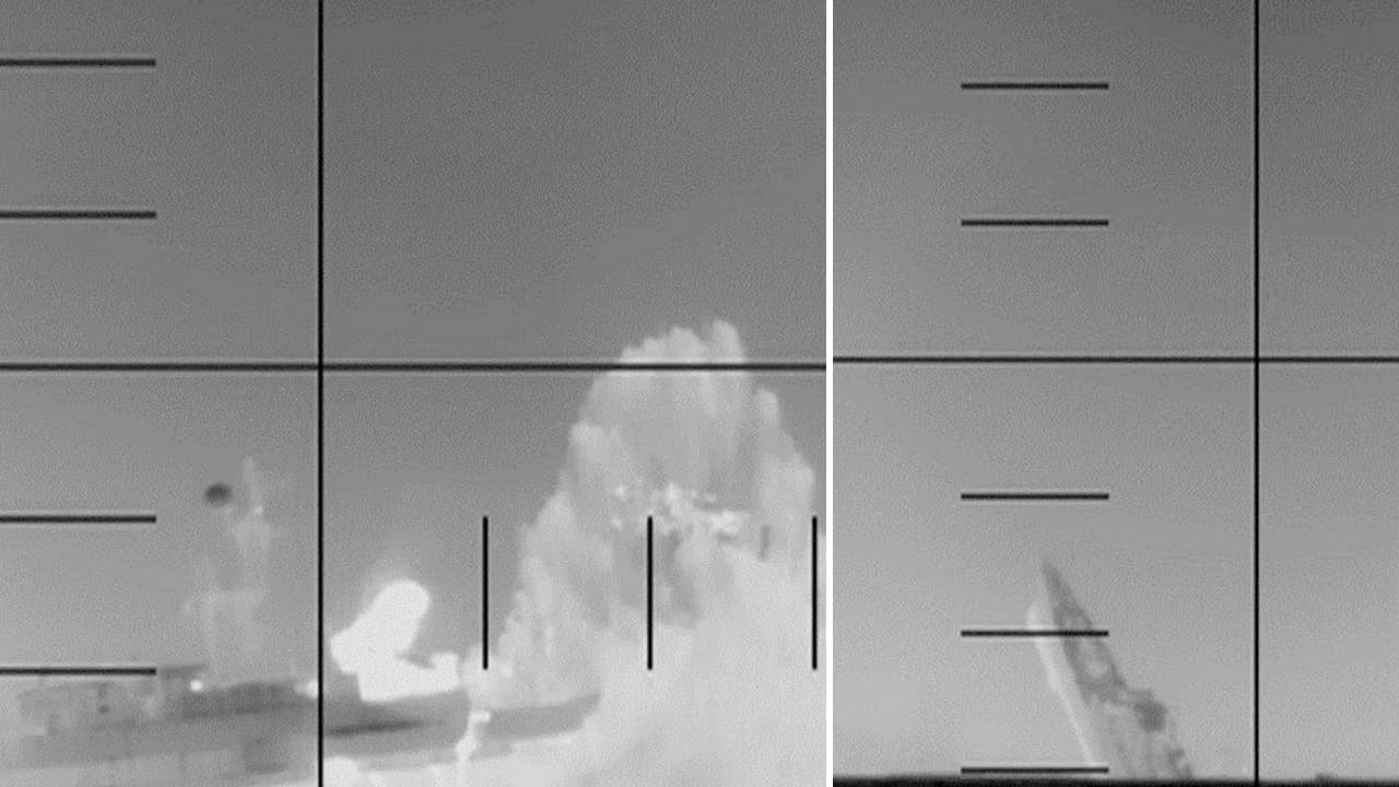 ABD, İran savaş gemisini torpido ile batırdı, en az 80 denizci öldü. Saldırı anı paylaşıldı