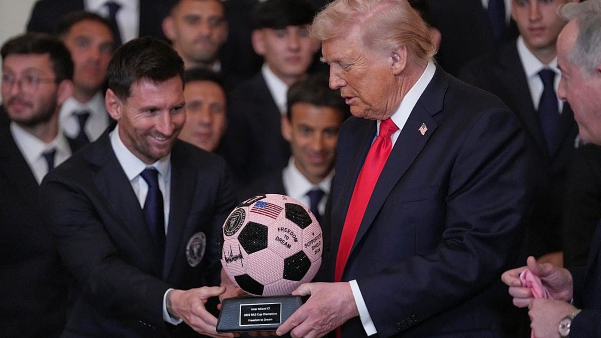 Messi ve Inter Miami Trump'la Beyaz Saray'da buluştu